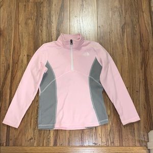 The North Face Girls’ Glacier 1/4 zip pullover.